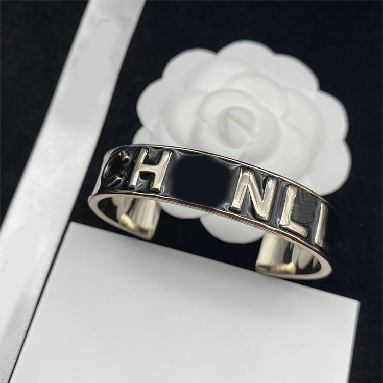 classic designer bangle luxury open gold plated charm bracelet wedding jewelry gifts channels chanellies with box