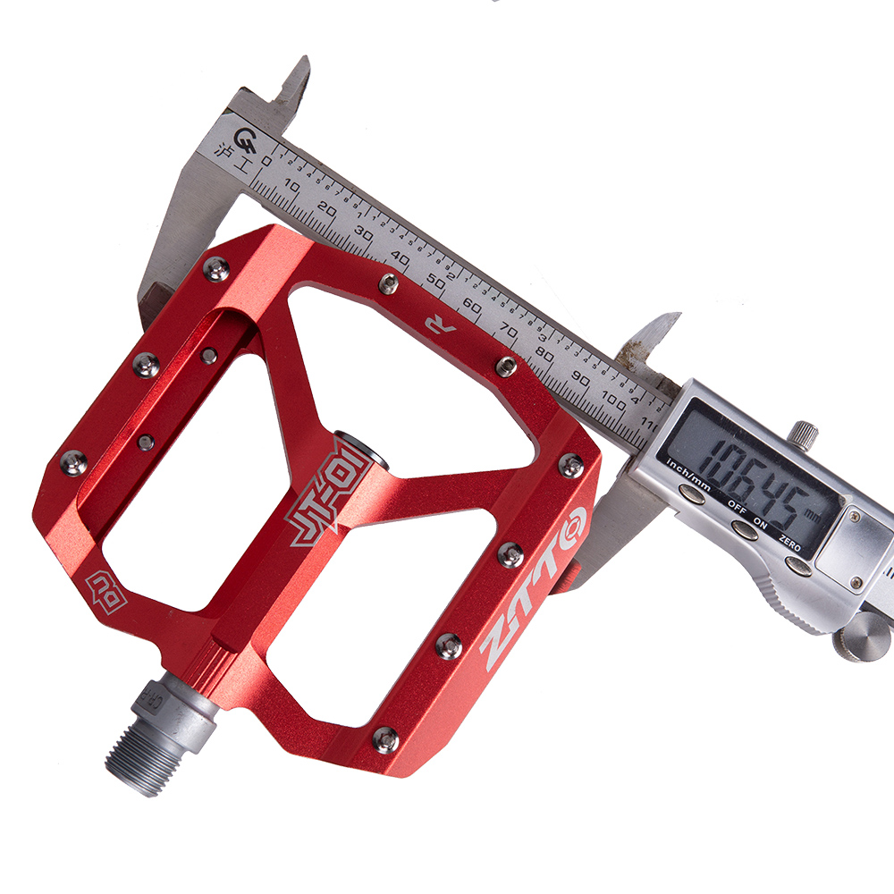 ZTTO MTB Ultralight Aluminum Alloy 12mm Axle Downhill Design Bearings Du System Mountain Road Bike Anti-slip Flat Bicycle Pedal