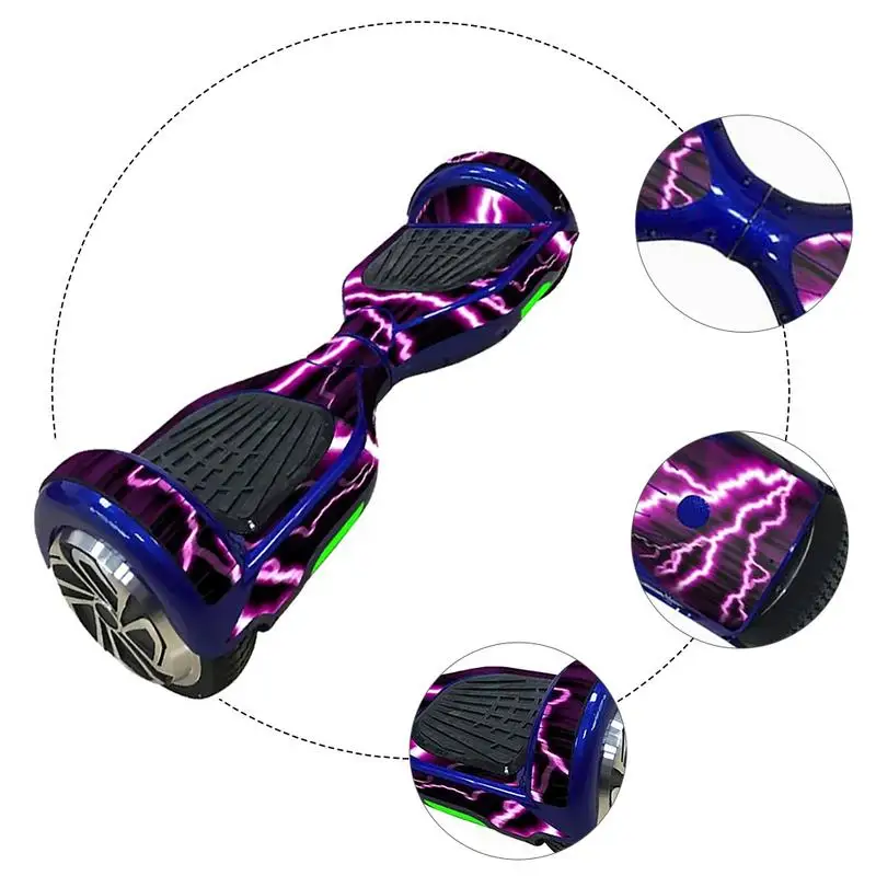 6.5 Inch Electric Scooter Sticker Hoverboard Sticker Two Wheel Self Balancing Scooter Hover Board Skateboard Sticker Decor Prop