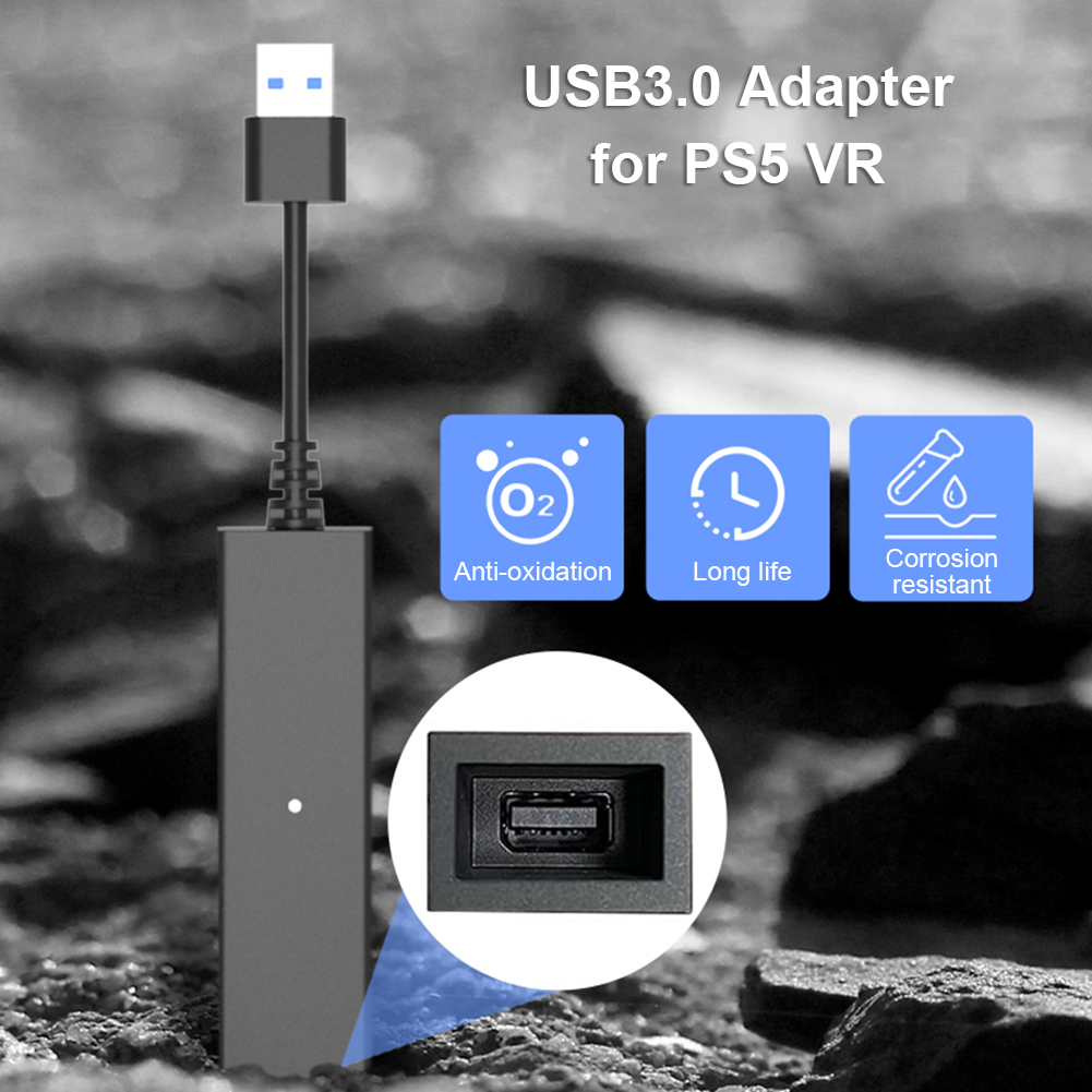 For PS5 VR Cable Adapter USB3.0 Game Console Mini Camera Connector Fun Play Parts Converter For PS4 Console Game Accessories