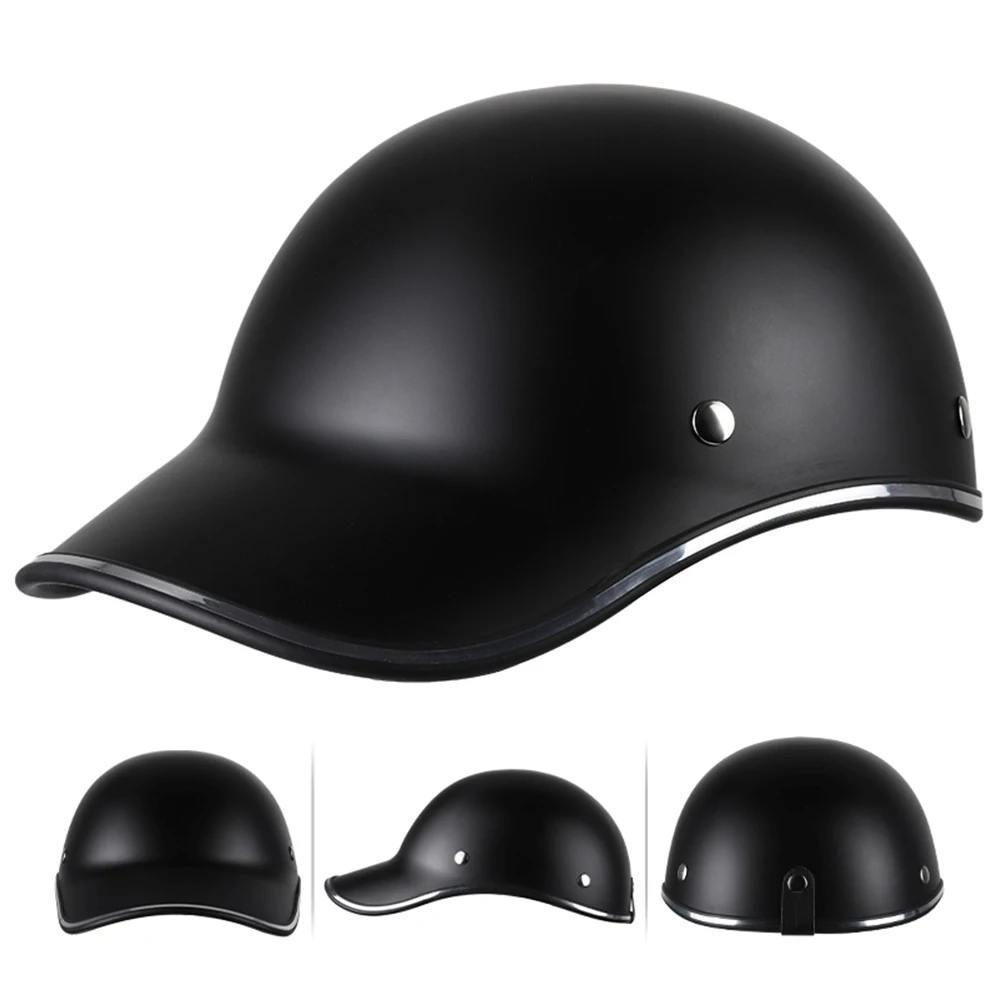 Baseball Cap Motorcycle Helmets Bike Scooter Half Open Face Protective Helmet Hard Hat-Safety Unisex Racer Helmet Baseball Cap