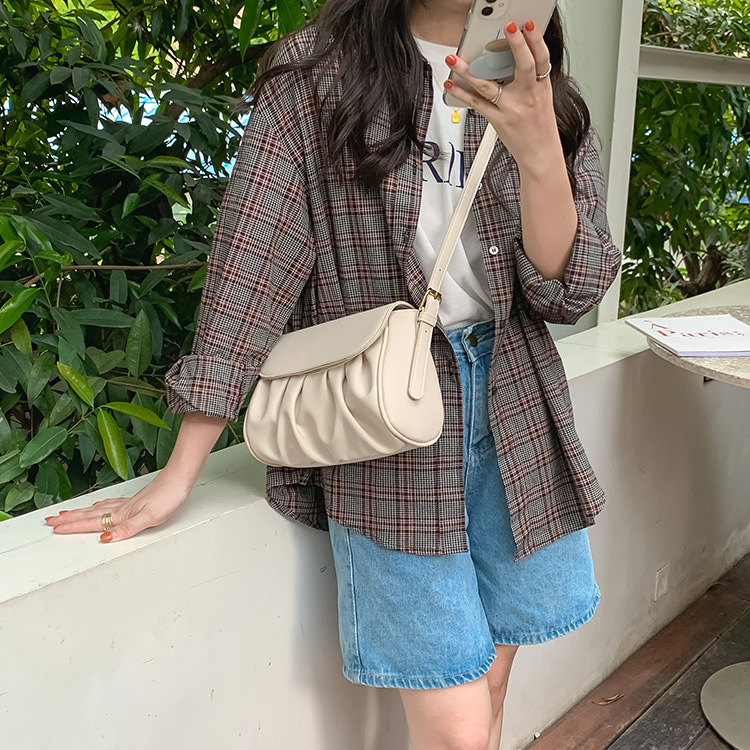 Bag versatile new fashion women's shoulder design cloud trendy crossbody bag free shipping