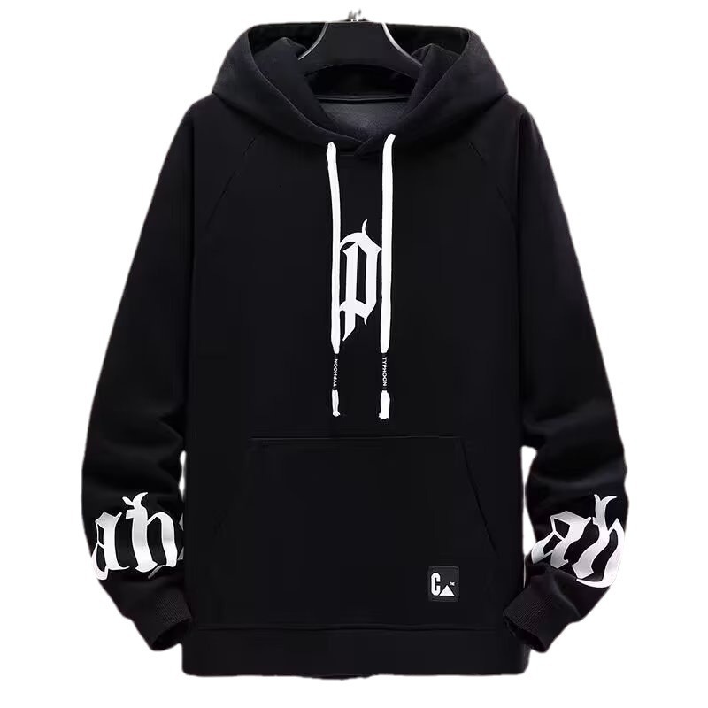 Designer Trendy Hoodie Men's Autumn Loose Letter Printed Design Top American High Street Handsome