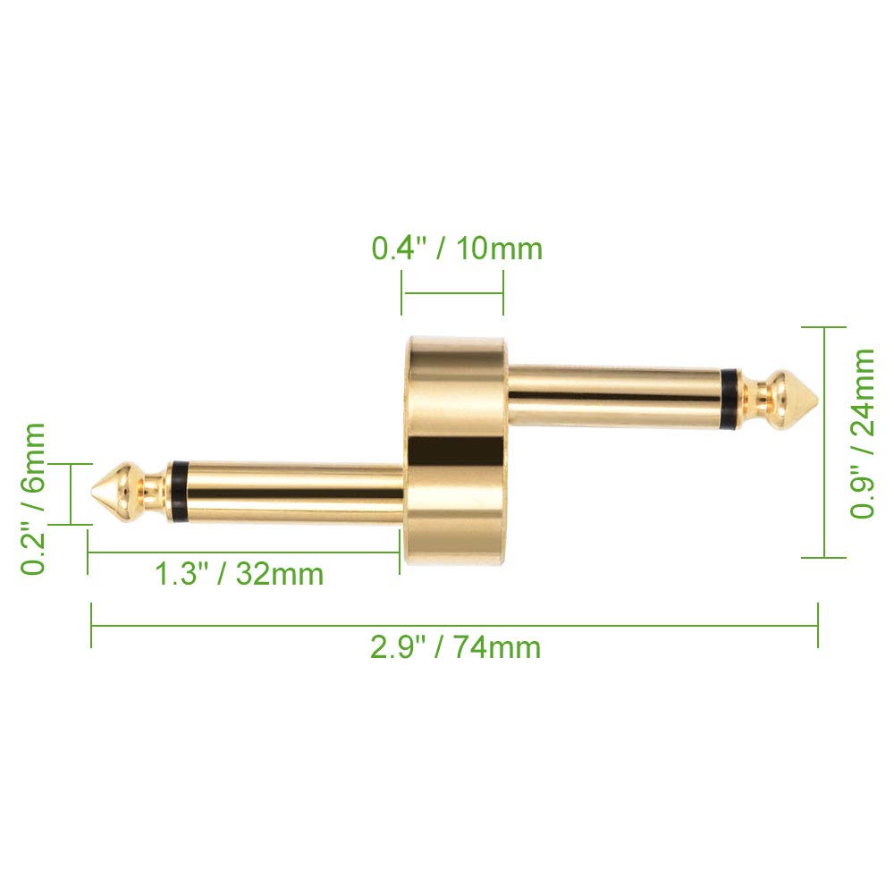 4pcs Guitar Effect Pedals Connector Adapter Straight Z Type Audio Coupler Music Instrument Pedal Board Accessories New