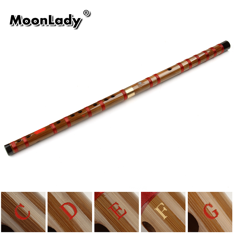 Chinese Bamboo Flute Dizi Traditional Flauta Wood For Beginners Student EFG Key