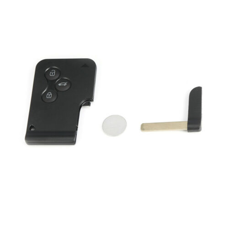 new Auto Black 433mhz Remote Car Key Fob Case 3 Buttons 2025 Smart Ke Card for Renault Megane II Scenic II 2003 2004 2005 2006 2007 2008