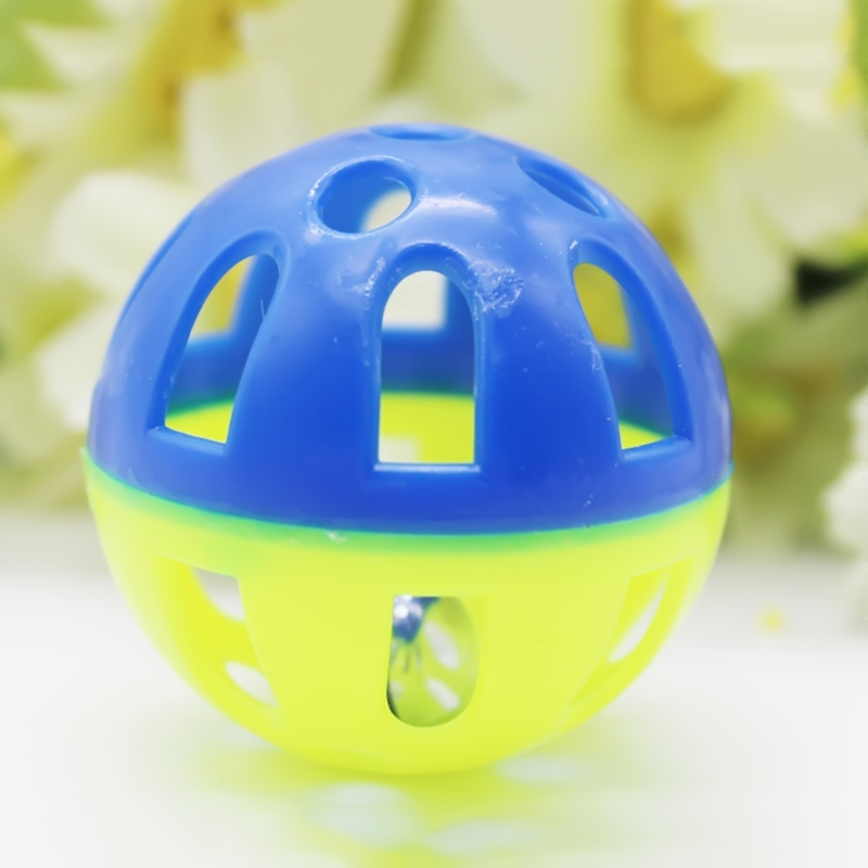 1~10PCS Pet Parrot Toy Colorful Hollow Rolling Bell Ball Bird Toy Parakeet Cockatiel Parrot Chew Cage Fun Toys Pet Bird Supplies