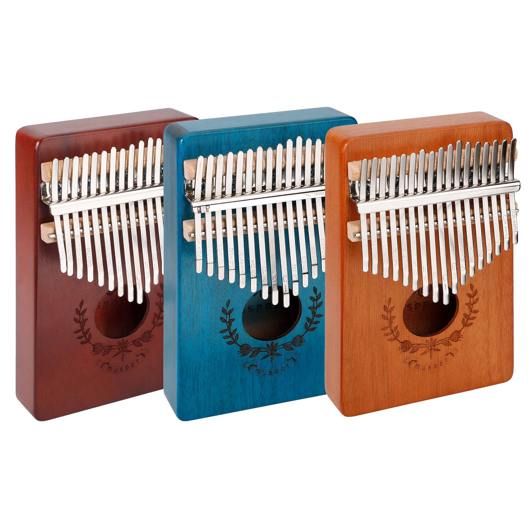 17 Keys Kalimba Thumb Piano High-Quality Wood Mahogany Body Thumb Piano Musical Instrument Kalimba Accessories