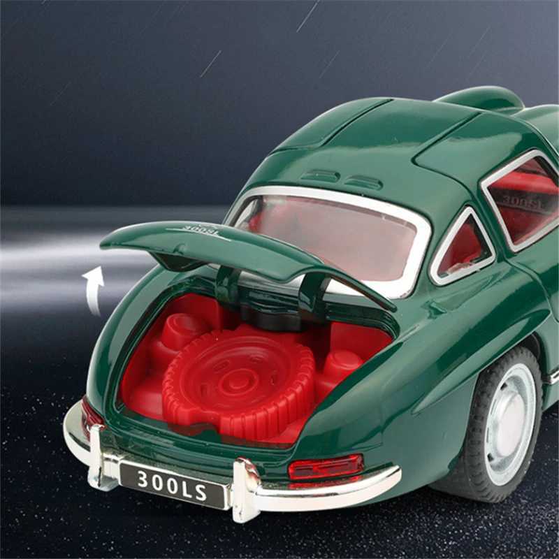 1 32 Benzs 300SL Alloy Car Model Diecasts Metal Classic Vehicles Car Model Simulation Sound Light Collection Childrens Toys GiftXJ241109