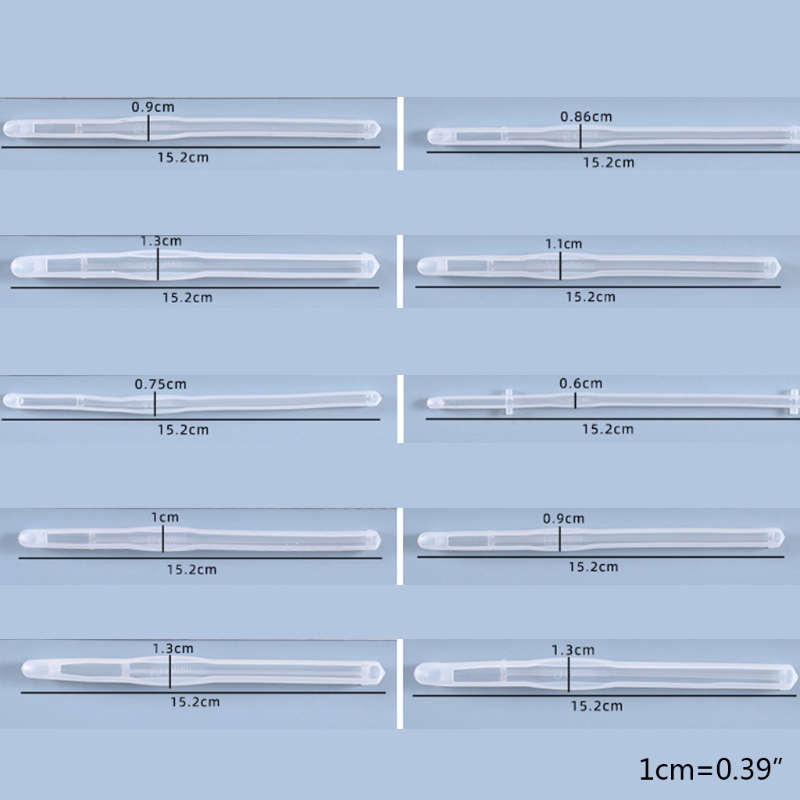 Crochet Hook Crystal Epoxy Resin Mold DIY Knitting Sweaters Tool Silicone Mould F3MD
