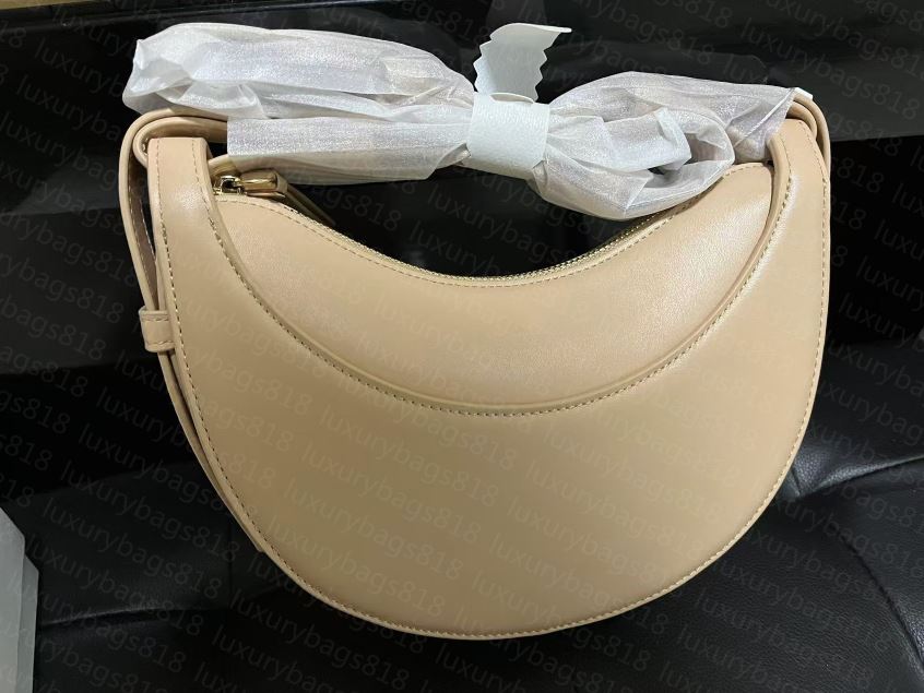 Designer Shoulder Bags Numero Dix Half-Moon Bag Full-Grain Textured/Smooth Calf Leather Characteristic Tote Closure Crossbody Women Hobo Handbags Purs