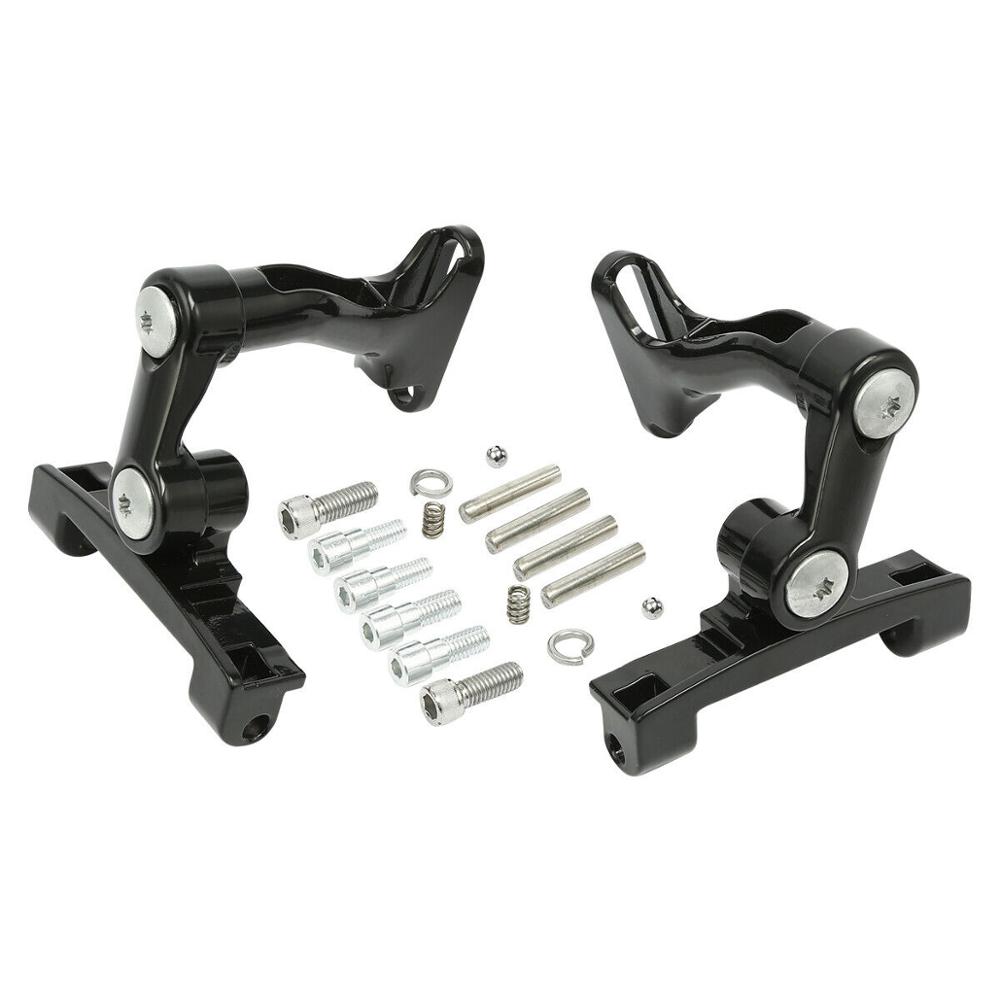 Motorcycle Adjustable Rear Passenger Footboard Mount Kit For Harley Touring 1993-2023 Street Glide Ultra Limited Road King FLTRX