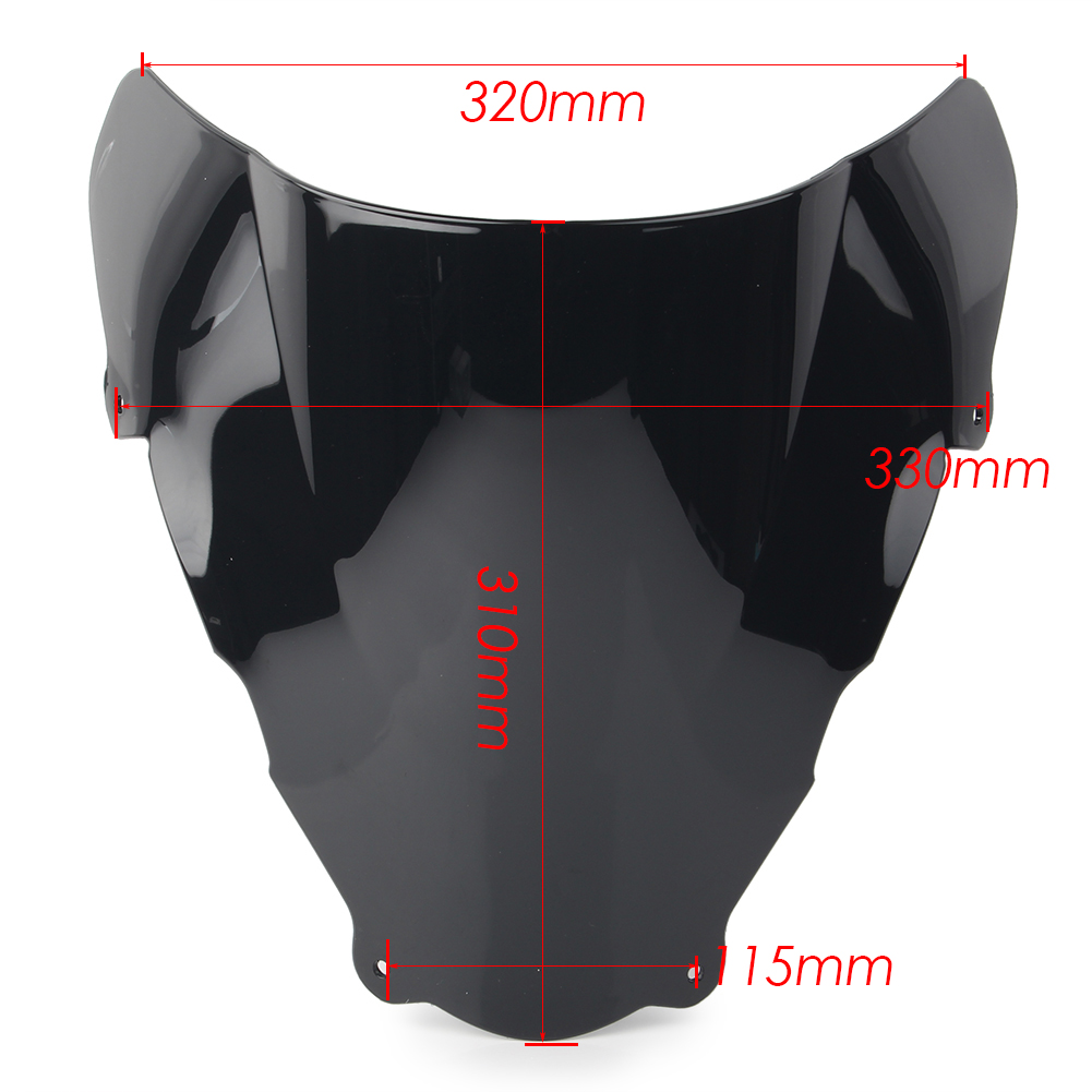 SV 650 1999-2002 Motorcycle Windshield Windscreen Double Bubble For SUZUKI SV650 SV650S 1999 2000 2001 2002 ABS Plastic
