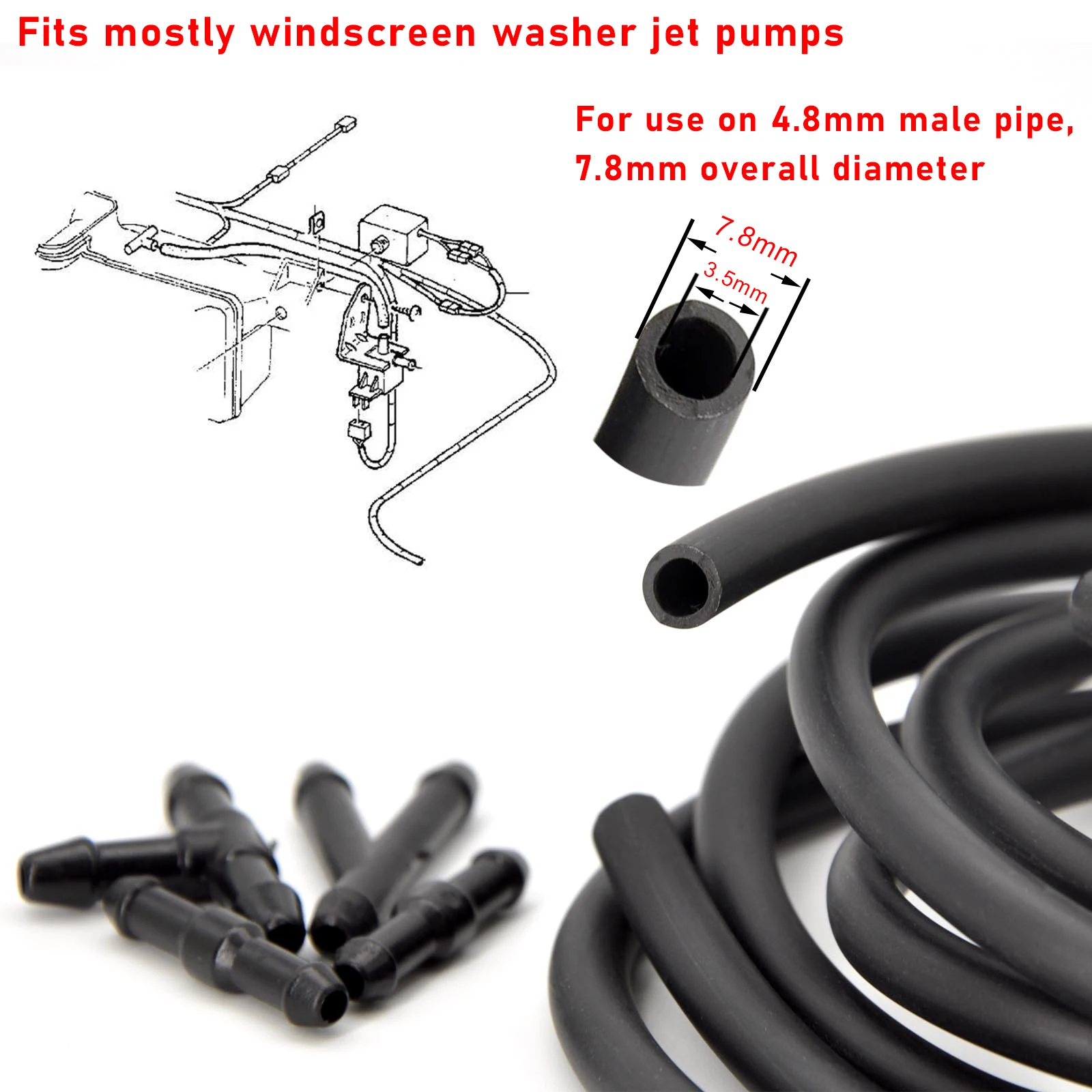 Windscreen Car 4 Way Washer Wiper Blade Water Spray Jets Nozzles For Voo Trucks FL FE FM FH FH16 FMX VHD VNL VNM VNR VNX VM smile