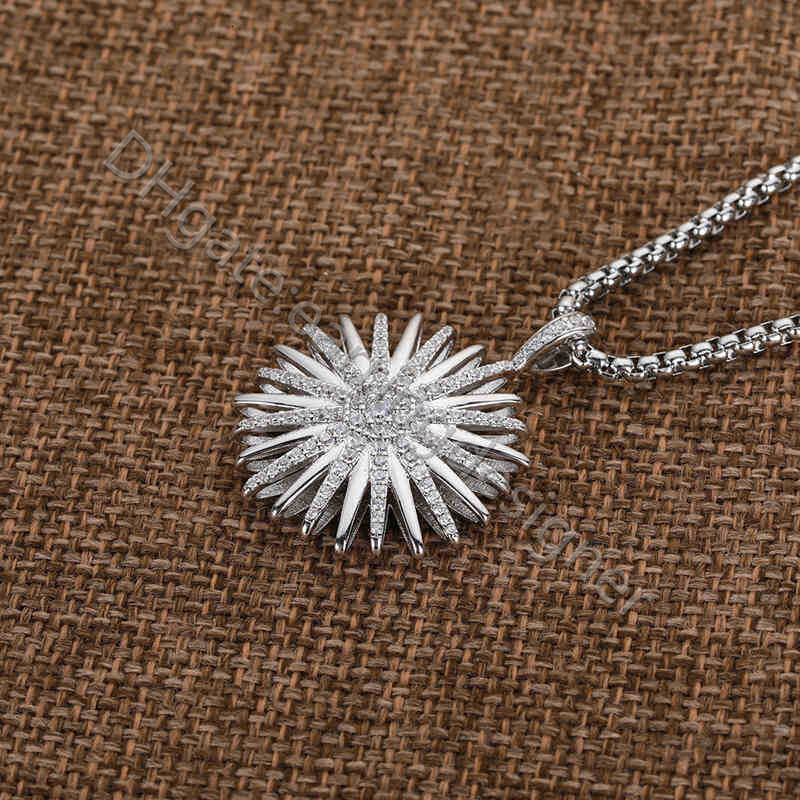Necklaces Diamond Chevron Pendant Pave Woman Cross Full Men Necklace Zircon Jewelry Dog Tag Necklace Sunflower Peace Medal Bronze