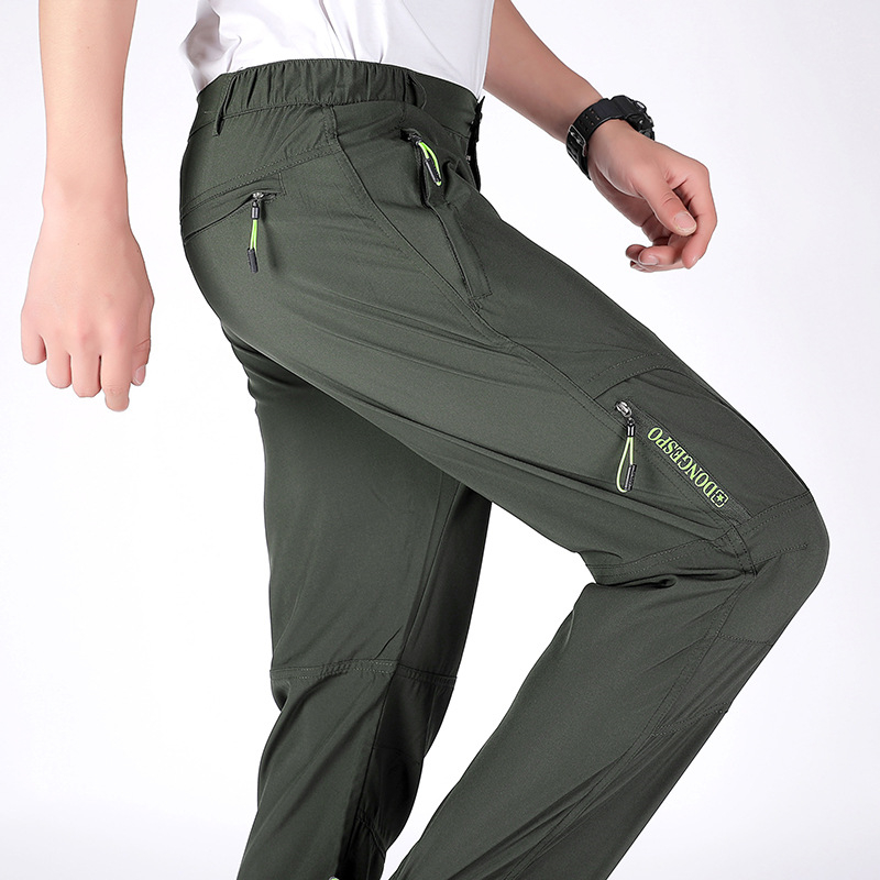 Summer Stretch Hiking Pants Men Casual Quick Dry Breathable Military Tactical Trousers Mountain Climbing Outdoor Trekking Pants
