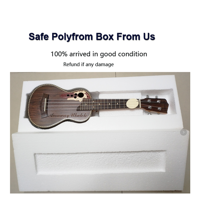 Acouway Ukulele Soprano Concert Ukulele 21 23 rosewood uku Ukelele with Aquila String mini Hawaii guitar Musical Instruments