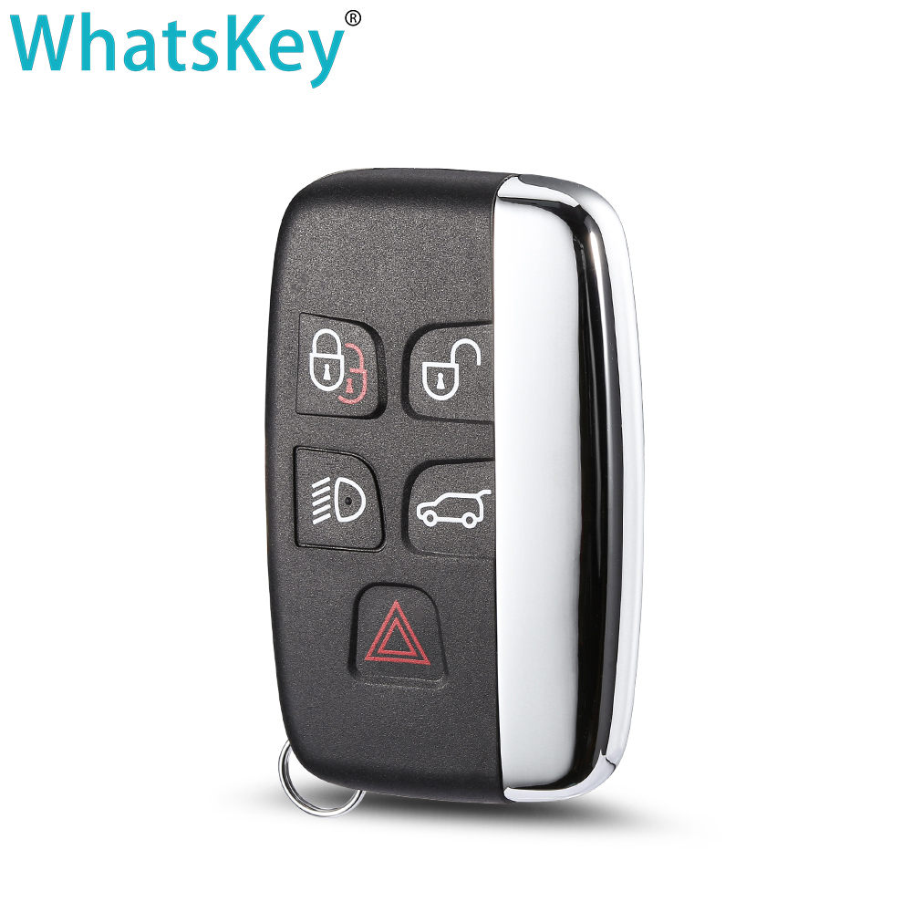 WhatsKey 5 Buttons new Remote Key Shell For Land Rover Ranger Rover Evoque Sports Discovery 4 Smart key 2025 Freelander For Jaguar XE XFL