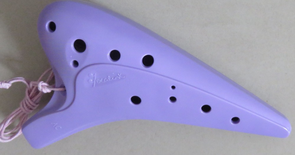 12 holes alto C plastic resin AC ocarina flute Ocarina music instrument professional purple/pink/green/blue/orange