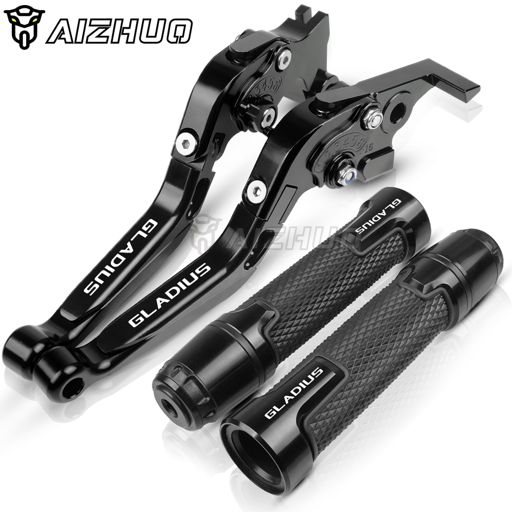 Motorcycle Handle Grips HandBar End Brake Clutch Lever FOR SUZUKI SFV 650 SFV650 GLADIUS 2009-2015 2014 2013 2012 2011 2010