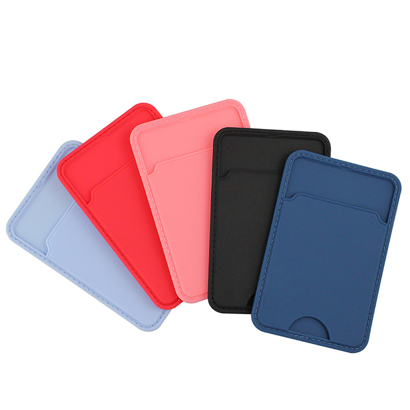 1pcs Silicone Credit ID Card Holder Elastic Mobile Phone Wallet Wallet Case Adhesive Pocket Sticker Cellphone Accessories