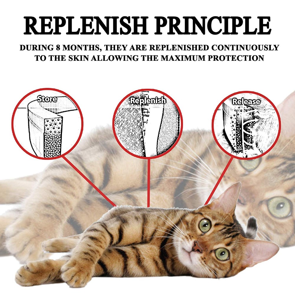 Silicone And For Dogs Cats Up To 8 Month Flea Tick Dog Collar Anti-mosquito and insect Pet collars