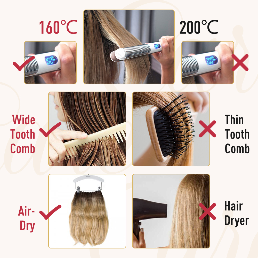 Moresoo Human Hair Bundles Ombre Sew in Extensions Remy Brazilian Hair Natural Straight 100G Hair for Women 100% Real Human Hair