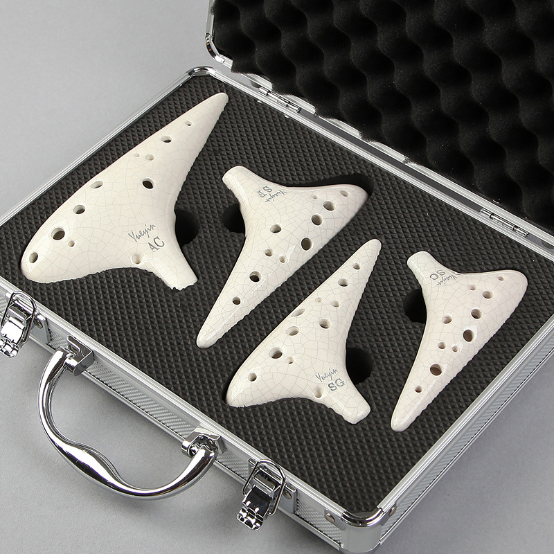 SevenAngel 12 Hole High Quality Ocarina 4 Pcs/set Flute Key of Alto C, SC, SG, SF Okarina 12 Colors for Optional with Gift Case