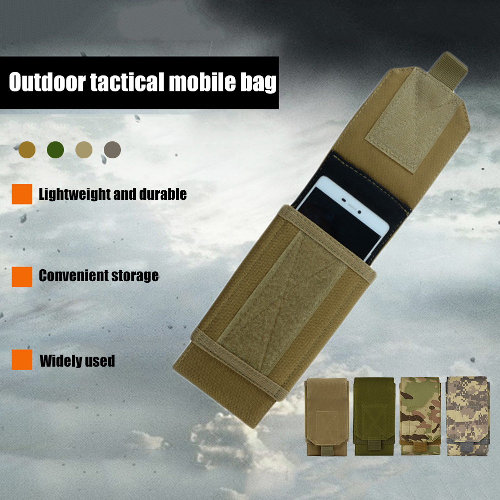 900D Oxford Cloth Molle Mobile Phone Belt Pouch EDC Gadget Hanging Waist Pocket Utility Waist Bag with Cellphone Holster for Men smile