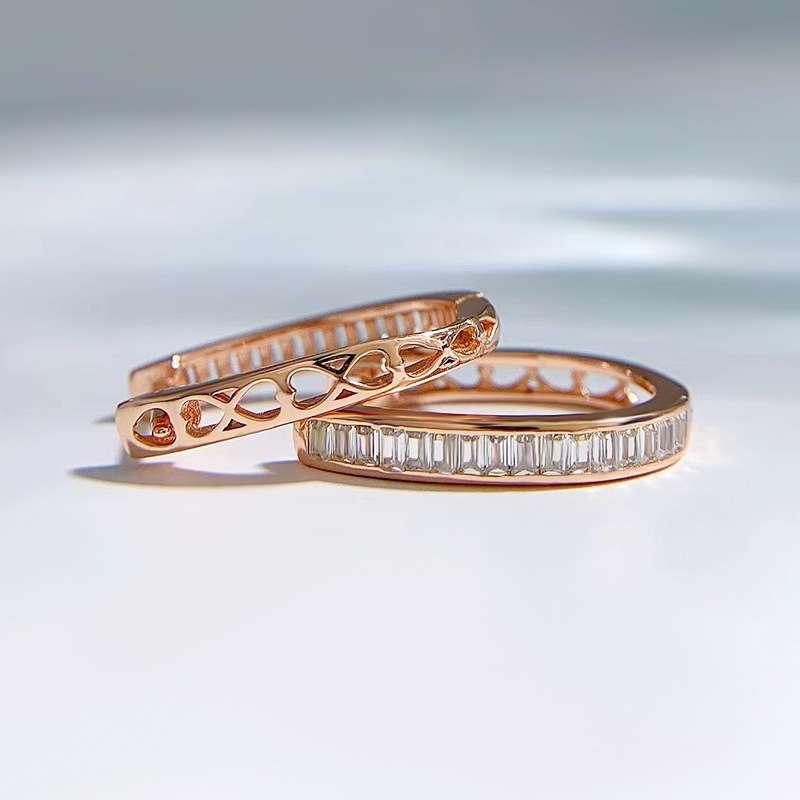 Sterg Sier Clip-On Earrings with Princess Cut Moissanite Dia Gemstones