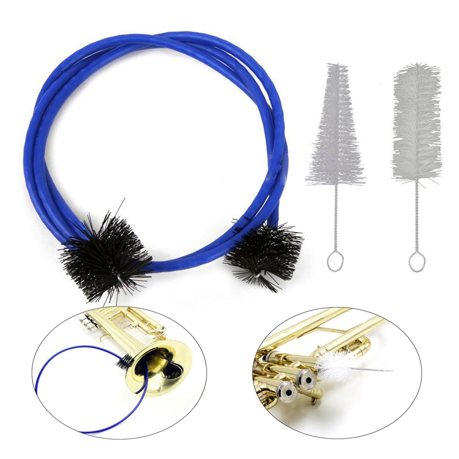 new Cleaning Kit For Trumpet Practical And Portable Trumpet Care Accessories 2025 Cornet Mouthpiece Brush Trombone Cleaning Snake Univers