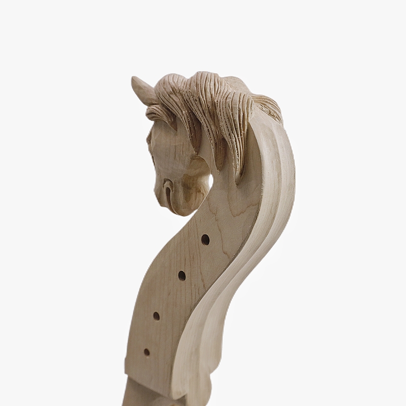 Master Level Hand-Carved 4/4 Cello head neck 4 String,Imported maple carving old man/horse/dragon/woman head,violin parts