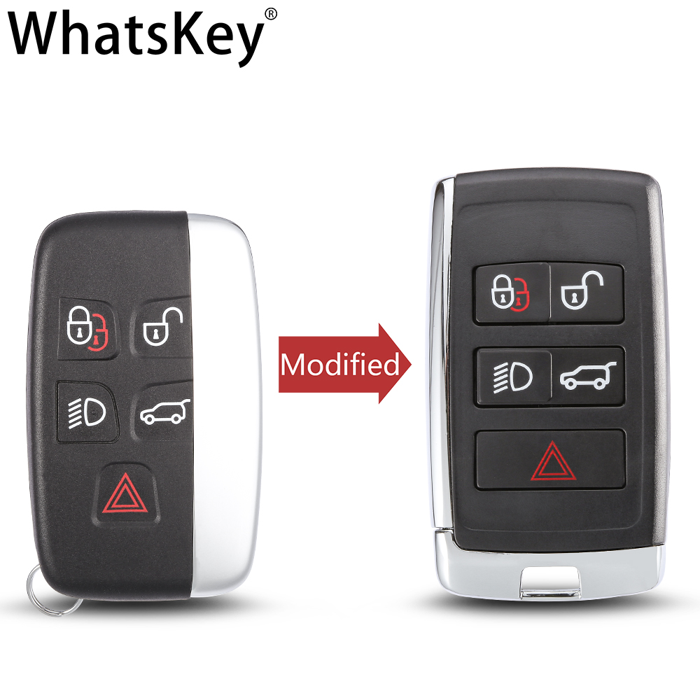 Modified 5 Buttons Remote Shell Key Case For Land Rover Discovery 4 5 Evoque Sport For 2025 Jaguar XE XJ F-Type F-Pace new Key With Blade
