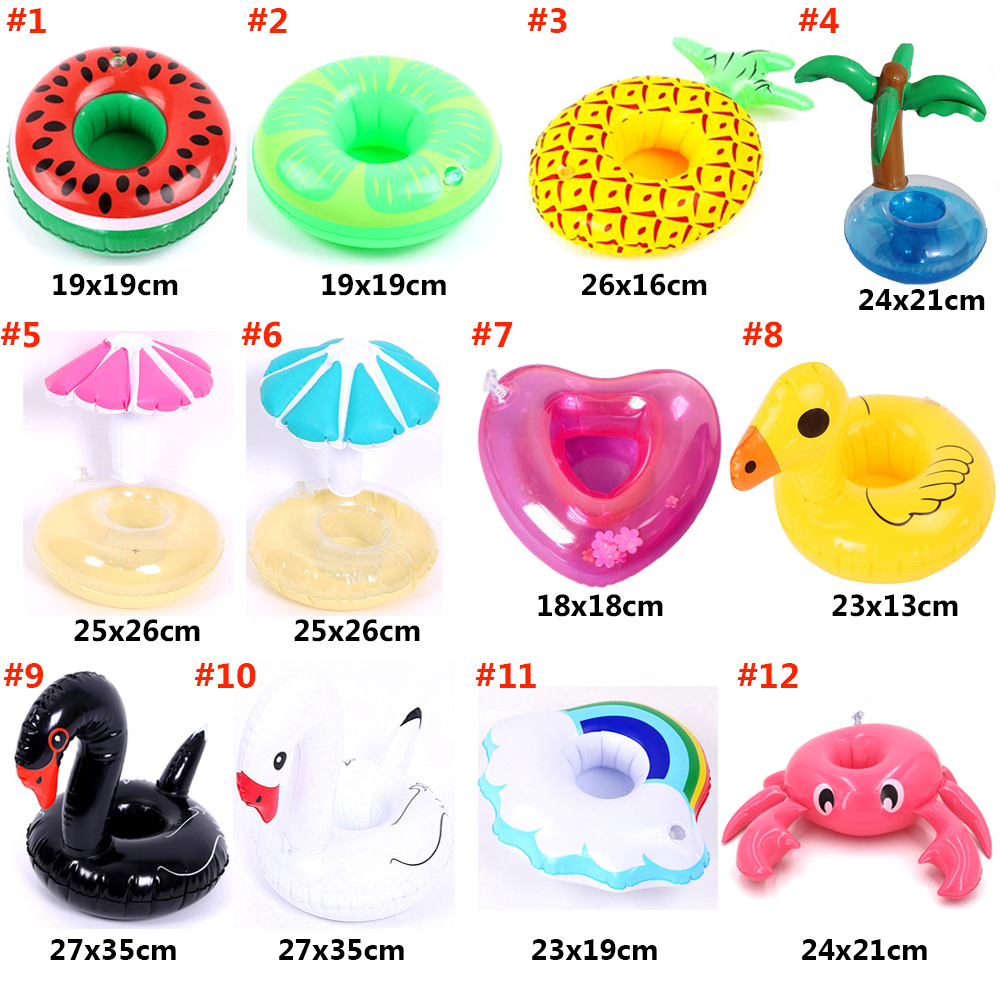 Inflatable Float Cup 1Pc Drink Holder Pad Swimming Pool Cup Stand Holder Float Toy Coasters for Beverage Bottle Kids Pool Toys