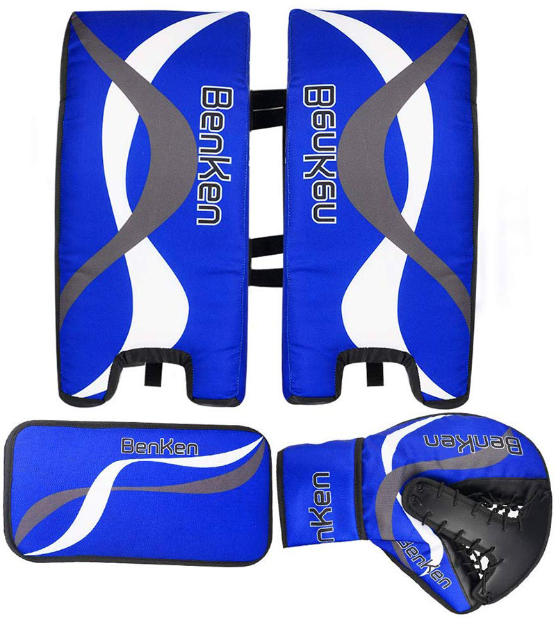 Benken Ice Hockey Goalkeeper Kneepads Breathable Protective Knee Pads Sports Protector Soft High-Quality Lycra Foam for Roller