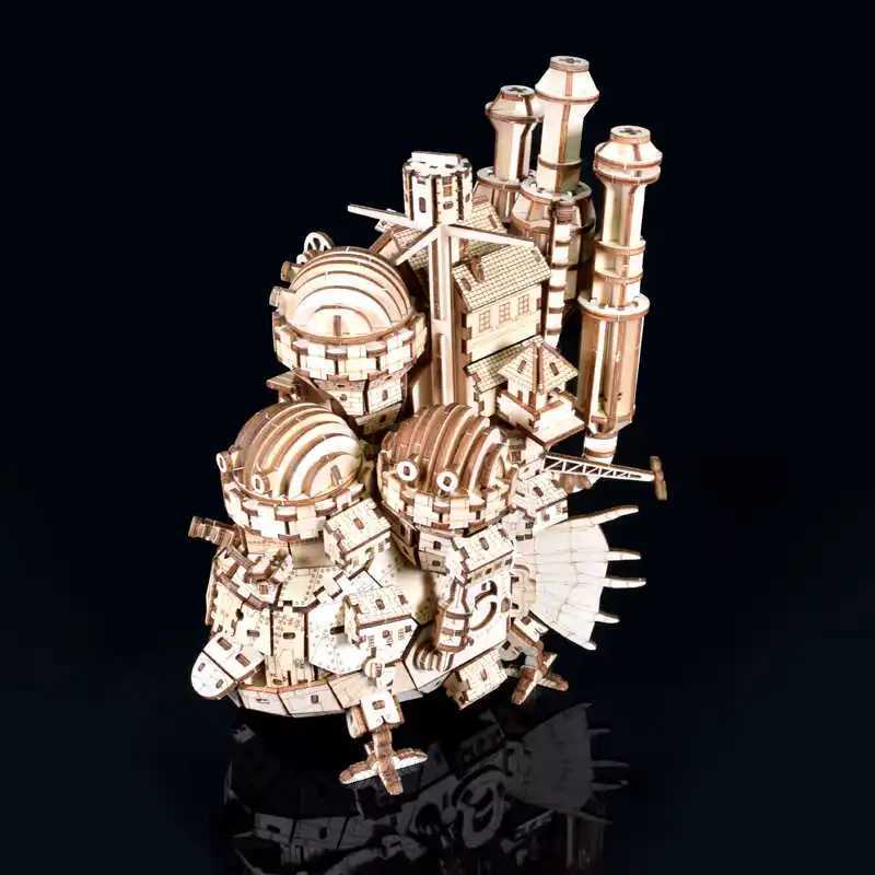 Adult 3D wooden puzzle model craft decoration puzzle magic castle model kit toys Exquisite children girls teenagers birthday gifts W241109