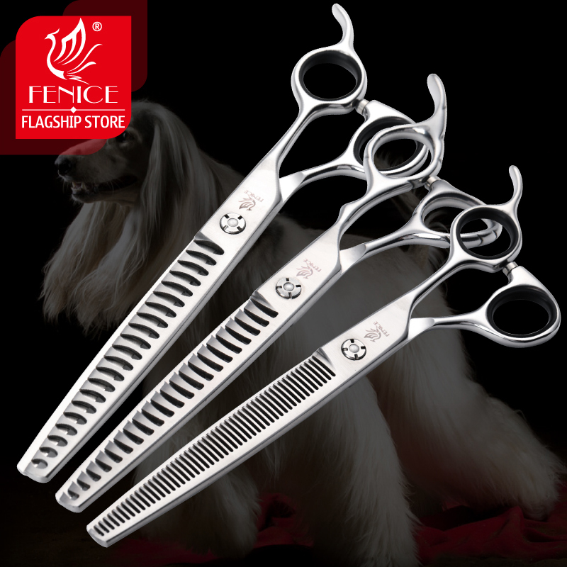 Fenice professional dog scissors 7/7.5 inch pet dog grooming scissors thinning shears for dogs thinning