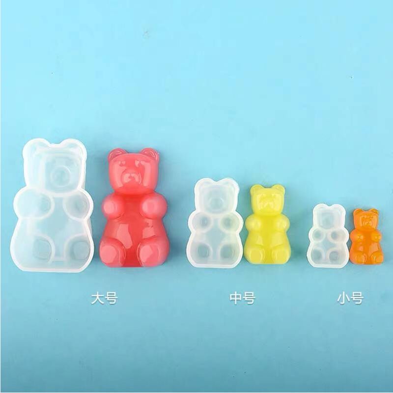 41XC Gummy Bear Candy Silicone Mold Cake Chocolate Fondant Resin Pendant Jewelry DIY