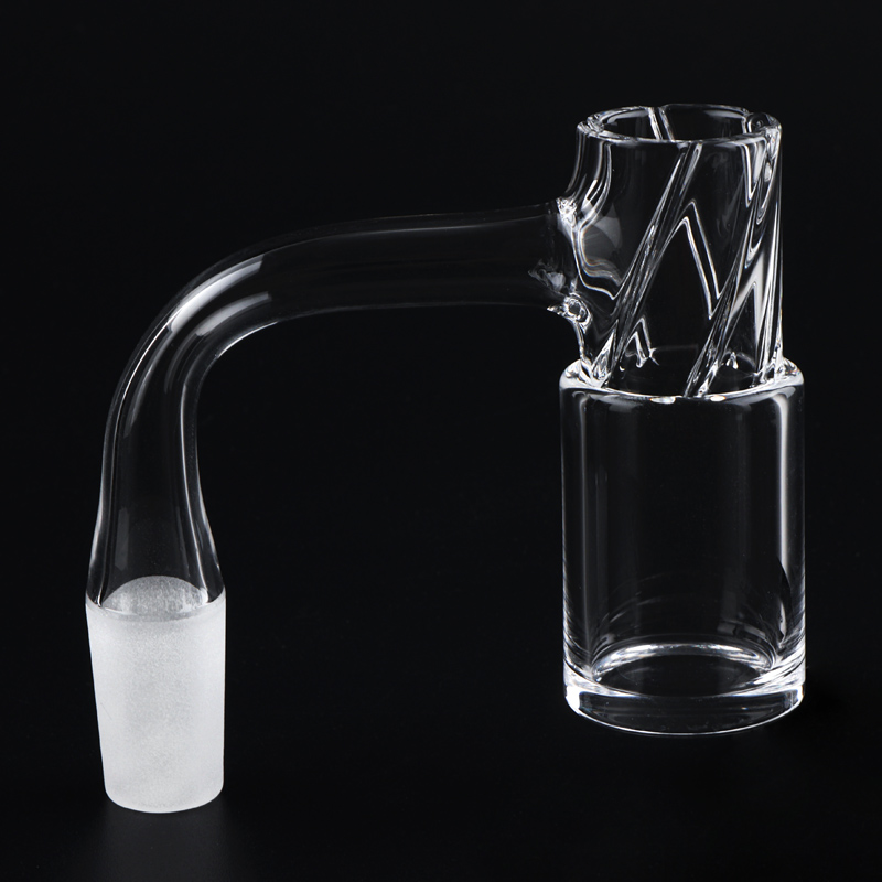 Full Weld Beveled Edge Deeply Spiral Etched Terpnado Auto Spinner Quartz Banger Engraved 5 Intakes Auto Spinning Dab Nails 4mm Bottom