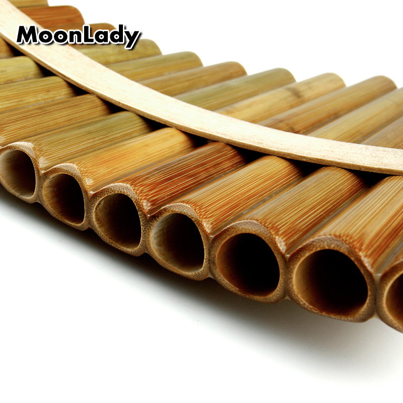 18 Pipes Pan Flute F Key High Quality Pan Pipes Woodwind Instrument Chinese Traditional Musical Instrument Bamboo Pan flute
