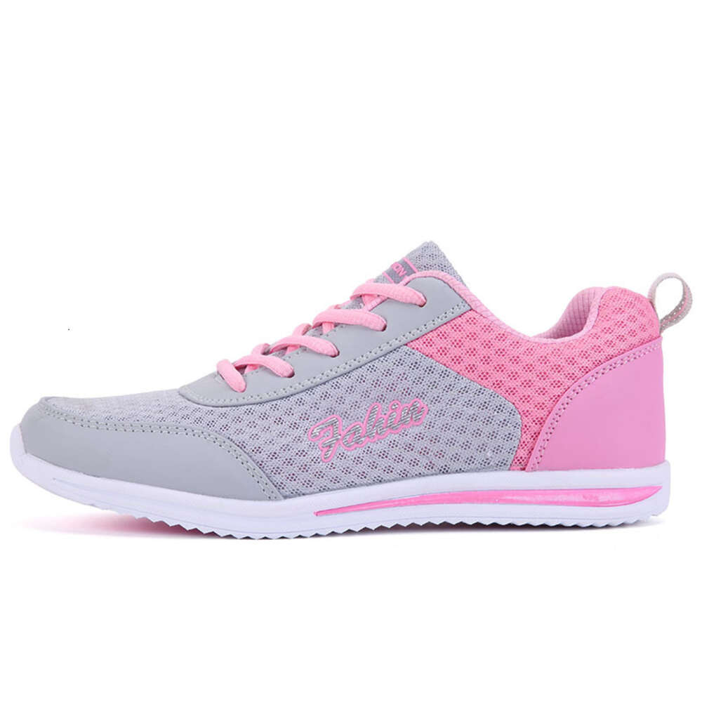 Shoes Flat Breathable Mesh Student Sports and Leisure Women's Running Single Wave Shoes, Large Size ddmythur