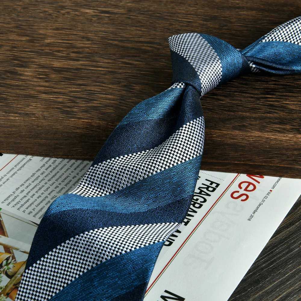 tie luxury For Men Retro necktie Large Jacquard 8cm Hand Tied New Mens ties Busin Wedding Versatile Birtay Gift NecktiesX241109