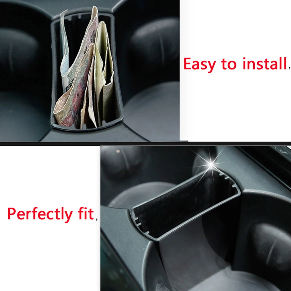 Car Styling Interior Storage Box Cup Holder Tray ABS Sundries Bracket Car Organizer Box for Jaguar XEL / XFL / F-PACE 2016-2019