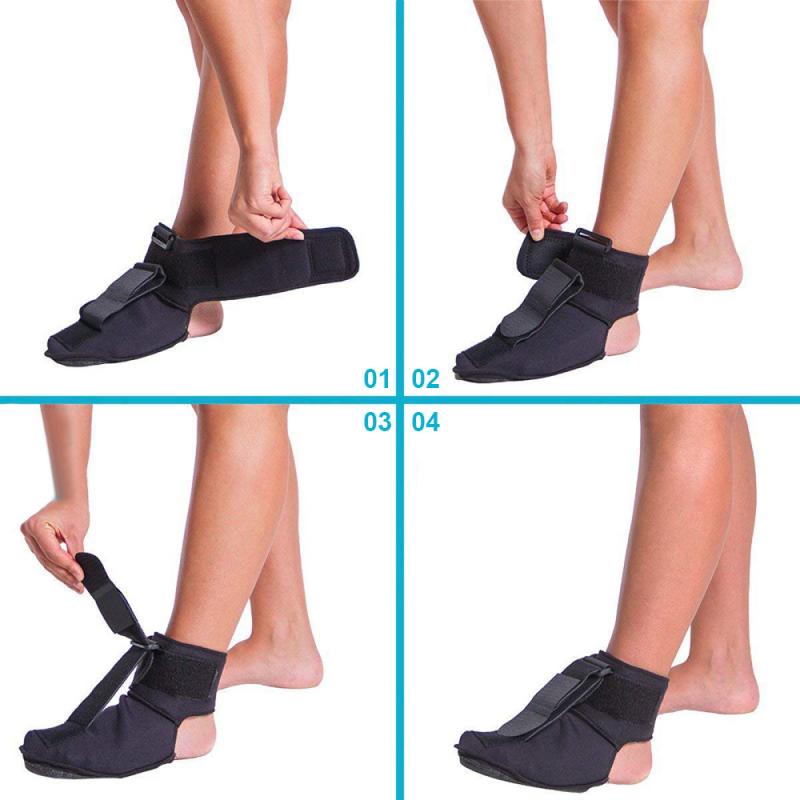 1pc Adjustable Plantar Fasciitis Dorsal Night & Day Splint Foot Orthosis Stabilizer Drop Foot Orthotic Brace Support Pain Relief