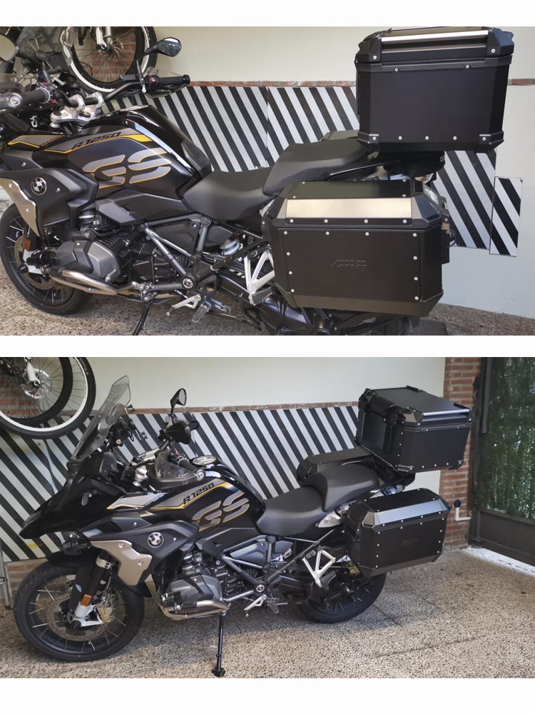 32L 45L Motorcycle Tail Luggage Storage Top Tool Box Helmet Case Trunk Key Lock Toolbox Removable Waterproof Universal Accessory