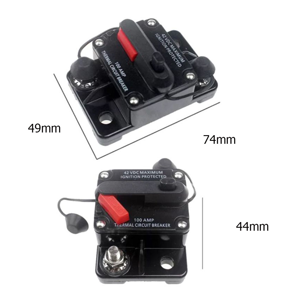 DC 12-42V Automatic Circuit Breaker Fuse Reset for Car Marine Boat Yacht RV