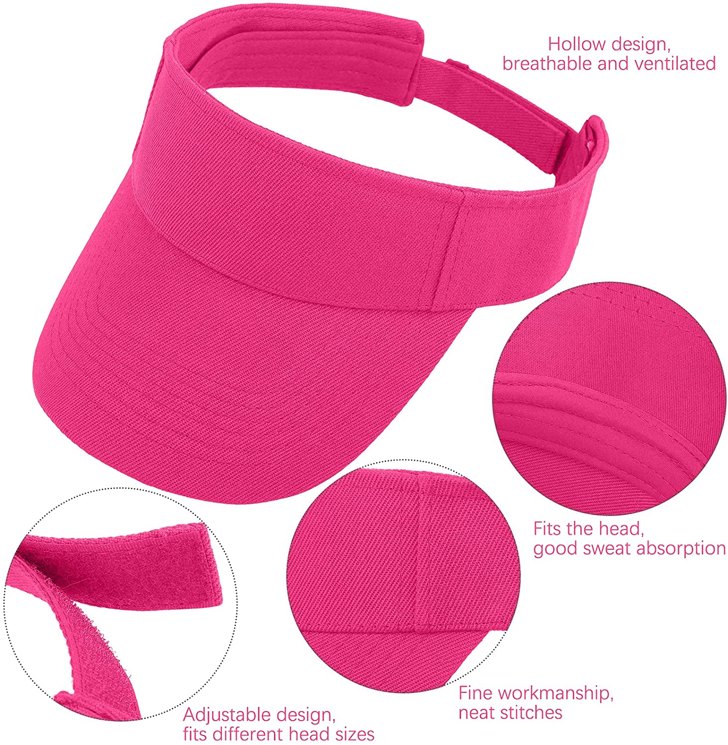Summer Sun Caps No Roof Sports Caps for Men Women Tennis Running Visor Hat Baseball Caps Golf Hats Unisex Outdoor Cap