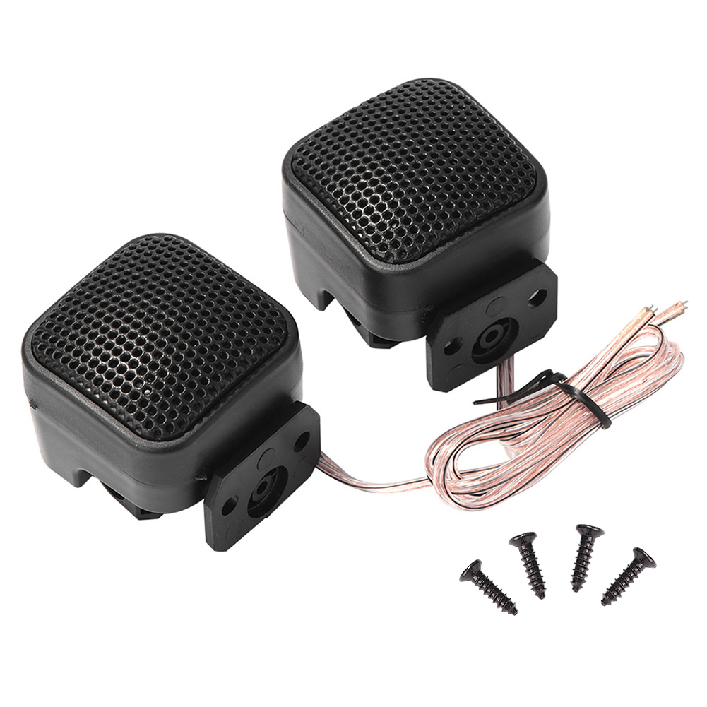 2pcs Car Mini Tweeter Speakers 500W Car Silk Square Tweeters Treble Speakers Auto Horn Audio Music Stereo Speaker Loudspeaker