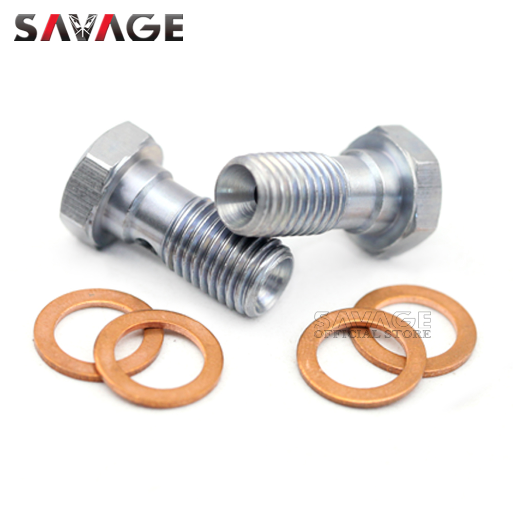 M10 x 1.0 Banjo Bolts Front/Rear Brake Master Cylinder Screws Hose Caliper Bolt Hydraulic Clutch Motorcycle Accessories 10mm