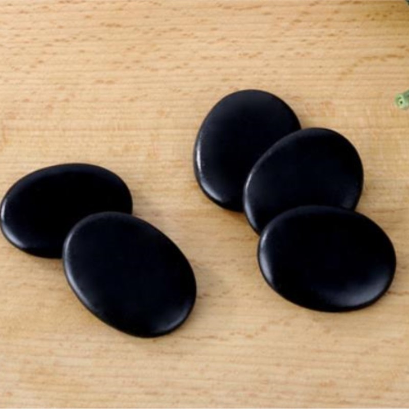 lava Energy massage Natural pcs set stone hot spa rock basalt with heater bag Body massager r